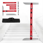 Stair Tread Template Tool Ladder Edge Locking Double Scale Measuring Gauge