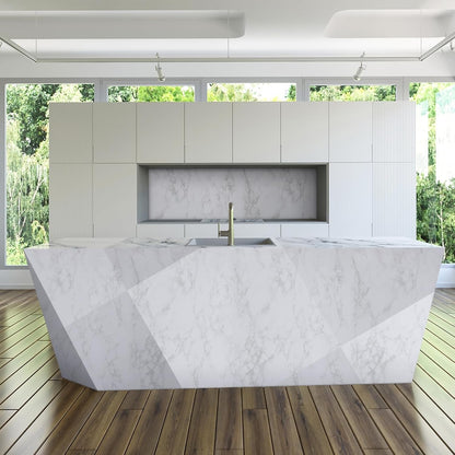 Marble Sticky Back Plastic 90cm x 6m Waterproof Vinyl Wrap Kitchen Worktop