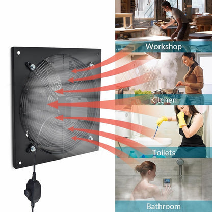 Industrial Axial Extractor Fan 300mm 12in 165W 2130m3/h Speed Controller 240V