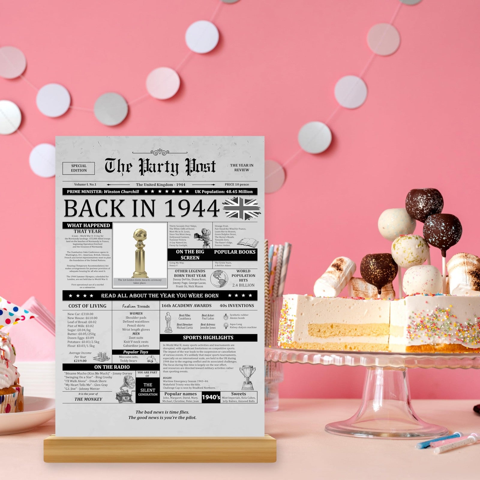 56th Birthday Gifts for 56 Years Old Women or Men Party Decorations Supply