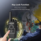 Retevis RT668 Walkie Talkies Rechargeable 10 Way Charger VOX – Black 10 Pcs