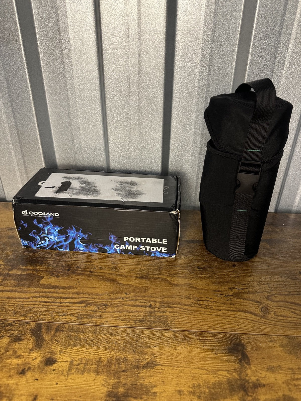 Odoland Portable Camping Stove 1400W Foldable Butane Gas Burner with Carry Bag