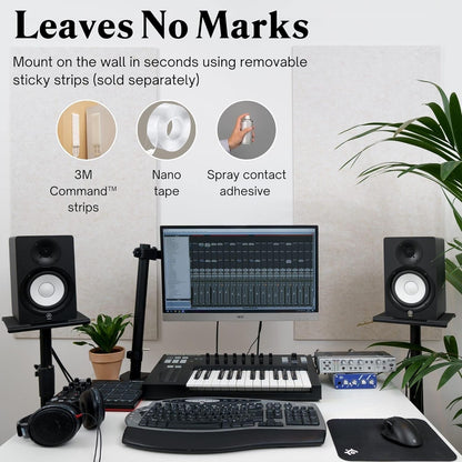 Acoustic Wall Panel Large 116x58cm Sound Absorption Board Natural Single Panel