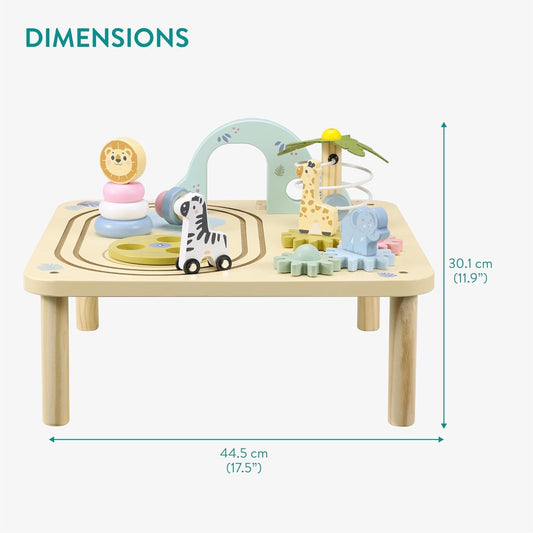 Wooden Activity Table Kids Toddler Learning Play Centre Stand Up Age 2-5 Toy