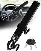Twin Bar Steering Wheel Lock Anti Theft Car Security Lock Black