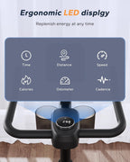 Indoor Exercise Bike Stationary Cycling Trainer LED Display Quiet Home Gym 300lb