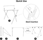 Foldable Stainless Steel Clothes Airer Drying Rack 2.38m Indoor Outdoor Laundry