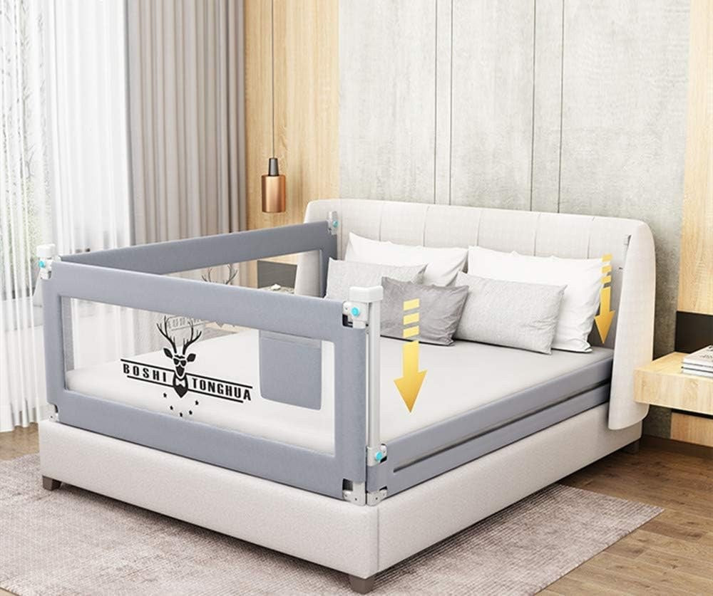 Toddler Bed Rail 150cm Extra Long Safety Guard Fold Down Swing Kids Bedrail