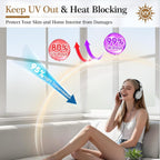 Frosted Window Film Privacy Static Cling Opaque UV Block Glass Cover