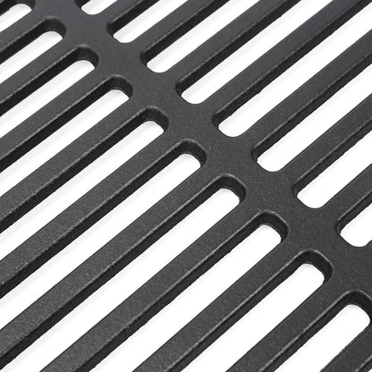 Cast Iron BBQ Grill Grate 60x40cm Enamelled Replacement Cooking Rack Universal