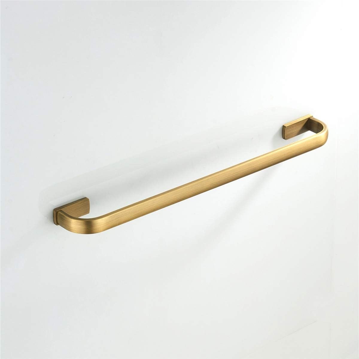 Brass Towel Rail Bar Antique Bronze Wall Mounted Bathroom Holder 57cm Single Rod