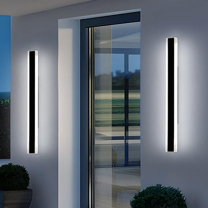 Outdoor Wall Light LED Vertical 100cm 32W 6500K Cool White IP65 Waterproof Black