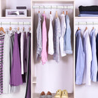 White Extendable Shower Curtain Rod Adjustable Tension Pole No Drill