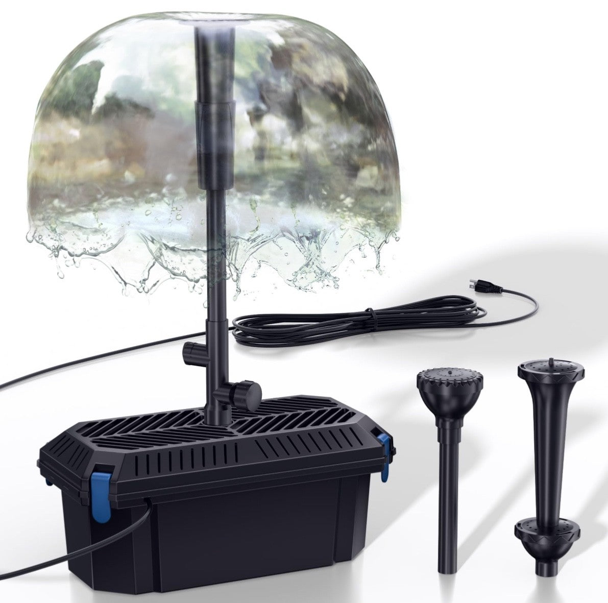 Biling Pond Filter Pumps Koi Pond Filter Box with 2400 L/H 40W Water Pump