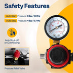 1/5HP Airbrush Kit 3L Tank Compressor 0.3mm Dual Action Gravity Feed