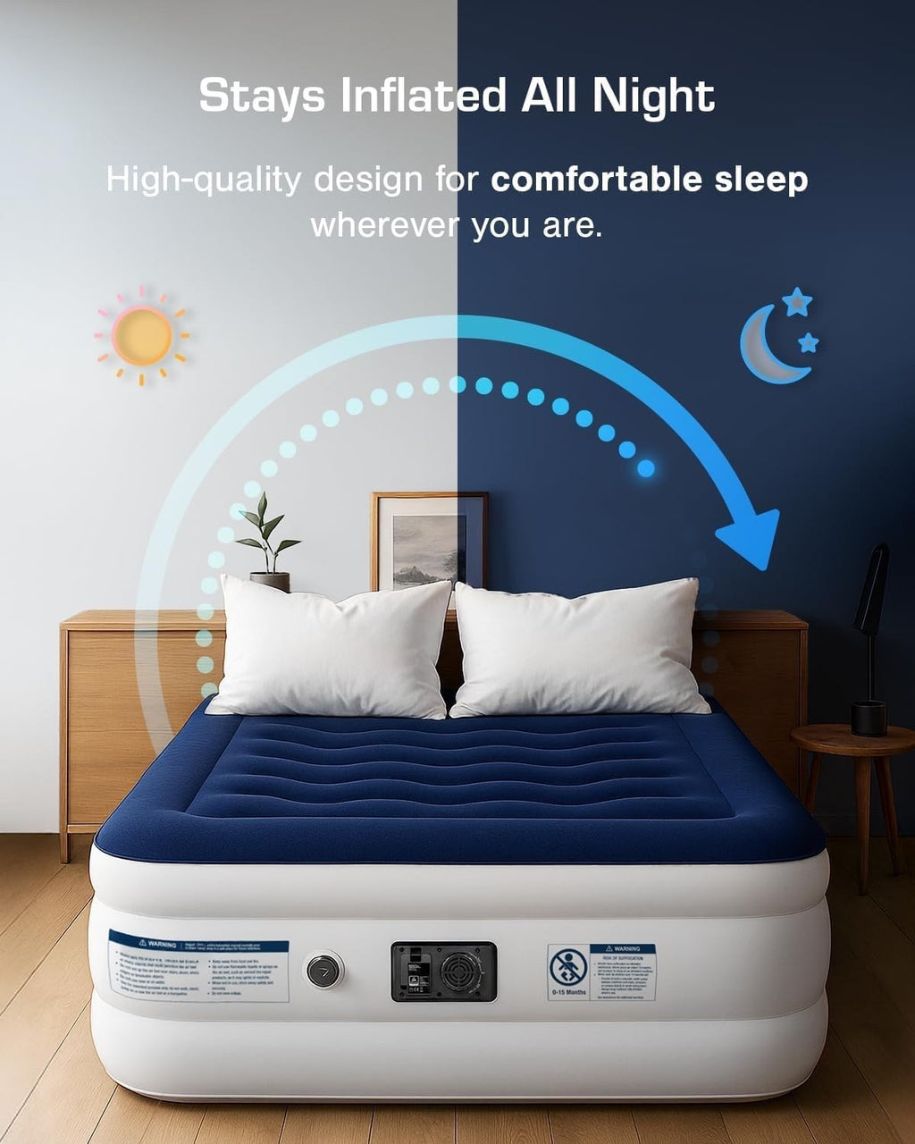 Active Era Luxury Double Inflatable Mattress Self Inflating Deflating