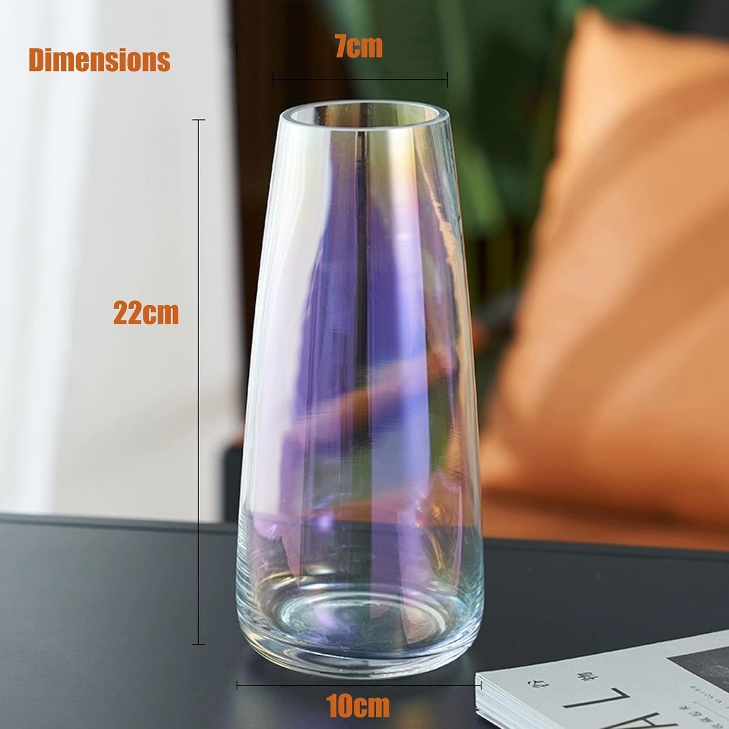 Glass Flower Vase Thick Glass Center pieces Vases Modern Home Clear Decor