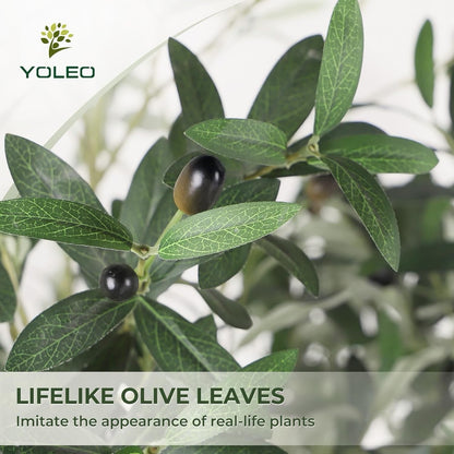 Artificial Olive Tree 120cm Faux Silk Indoor Plant Lifelike Home Office Decor