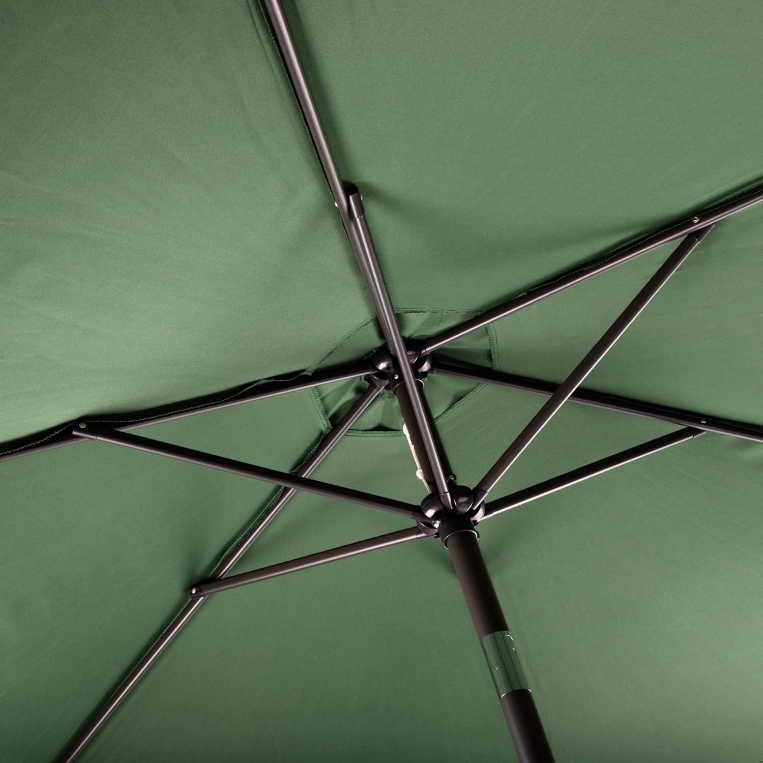 2.7m Round Garden Parasol Push Button Tilt Outdoor Patio Umbrella Green