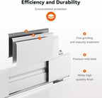 800W Smart WiFi Electric Radiator Wall Mounted Panel Heater LCD Timer White