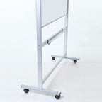 Viz Pro Double Sided Magnetic Mobile Whiteboard Revolving Aluminium 150x90cm