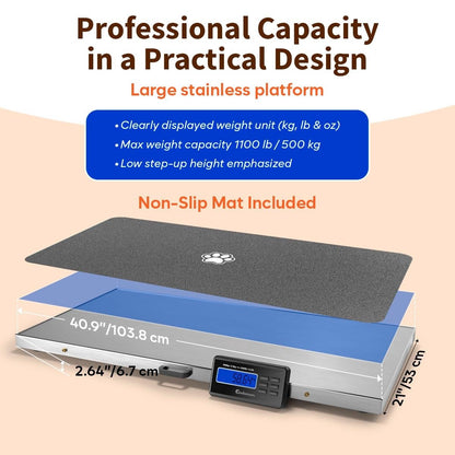 Livestock Weighing Scale Digital 500kg Heavy Duty Platform Sheep Goats Pigs Farm