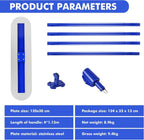 120x30cm Concrete Bull Float with 4 Handles 1.15m Aluminium Set Blue