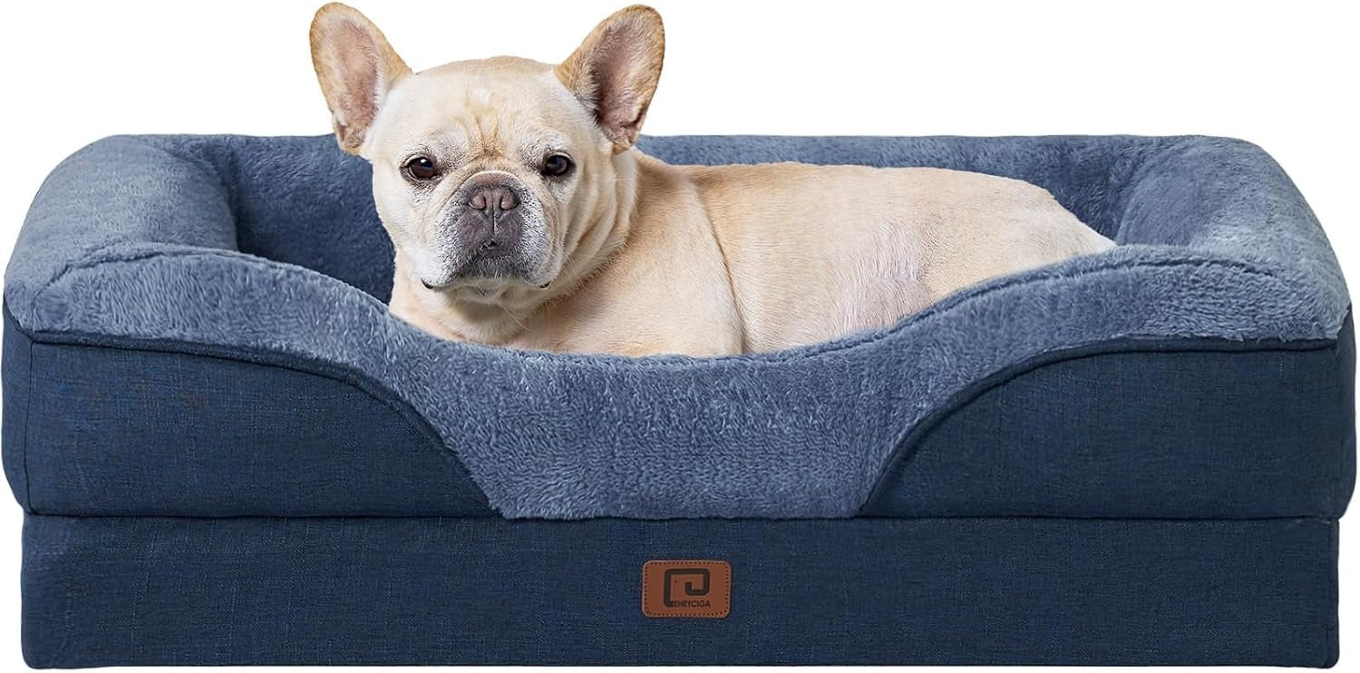 Orthopedic Memory Foam Dog Bed Sofa Waterproof Liner Medium 76x51cm