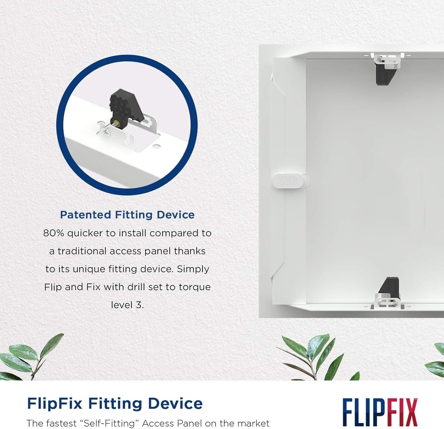 Metal Access Panel 450x450mm FlipFix Picture Frame Inspection Hatch Wall Ceiling