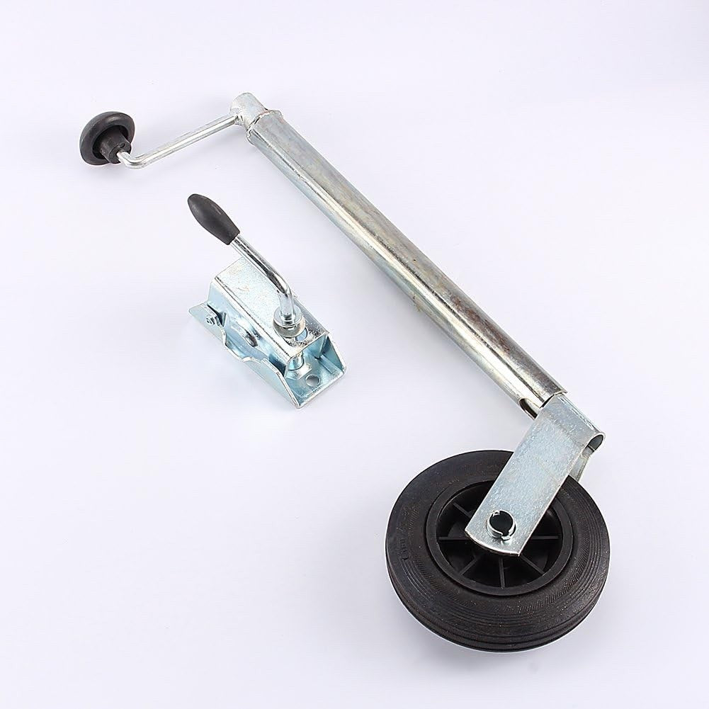 35mm Heavy Duty Trailer Jockey Wheel w/ Clamp Stainless Steel 100kg
