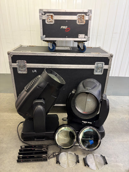 Vari-Lite VL3500 Wash Pair Moving Head Stage Lights Flight Cases Lenses PRG Kit