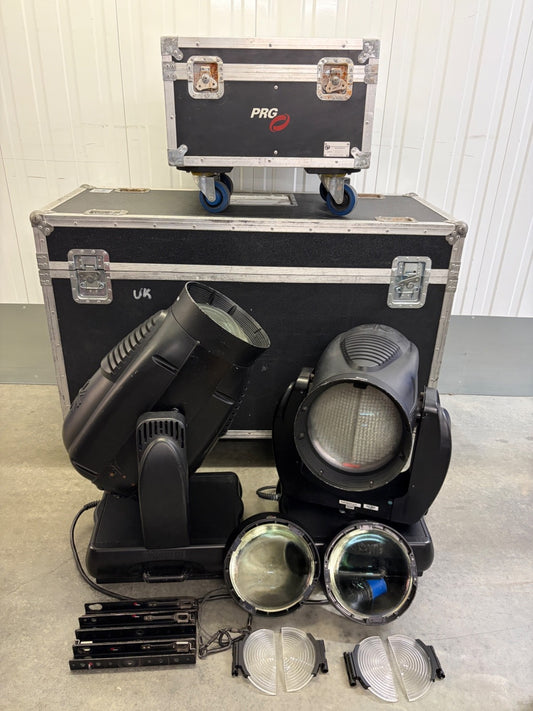 Vari-Lite VL3500 Wash Pair Moving Head Stage Lights Flight Cases Lenses PRG Kit
