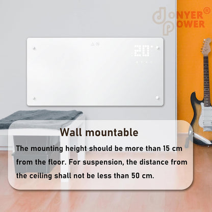 DONYER POWER 2000W Convector Heater Ultra-thin Wifi and Remote