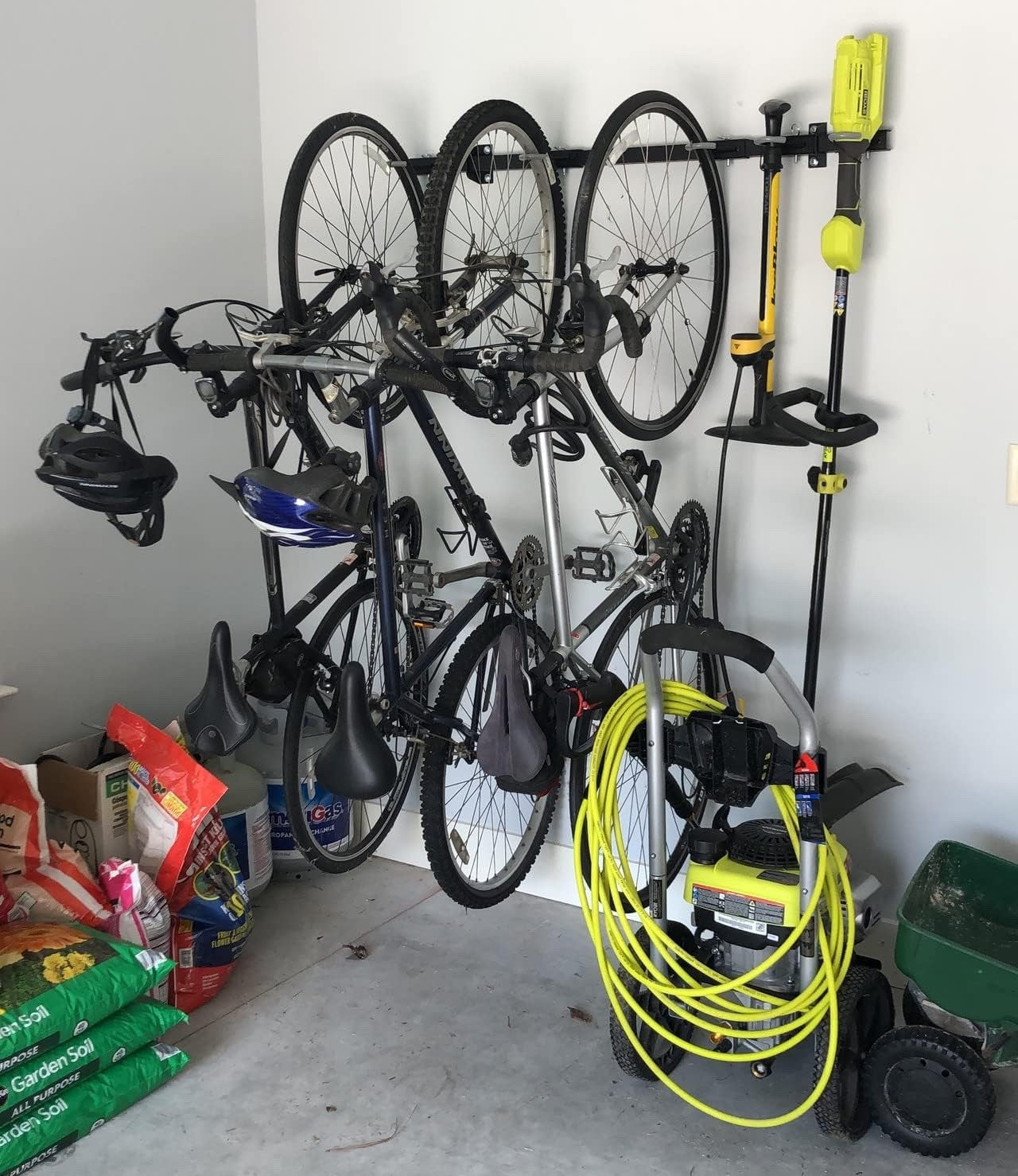 StoreYourBoard 5 Bike Storage Rack Cycling Wall Mount Hook System