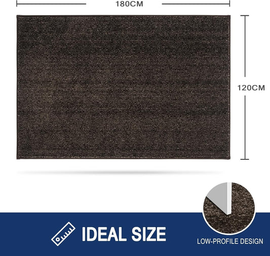 120x180cm Dirt Trapper Door Mat Washable Non Slip Indoor Dog Rug Hallway