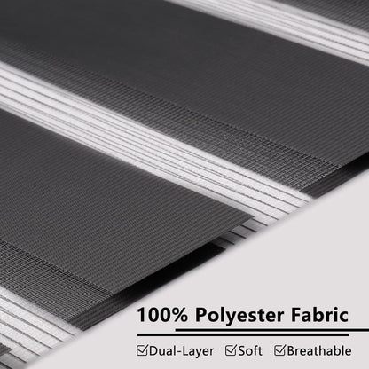 Zebra Blinds Roller Shades Day Night Light Filtering Privacy Grey Blind 55x150cm