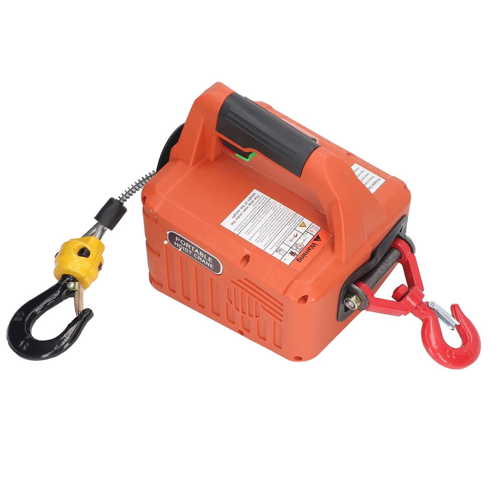 Heavy Duty Electric Winch 500KG 1500W Remote Control Portable Lift Crane 7.6M UK