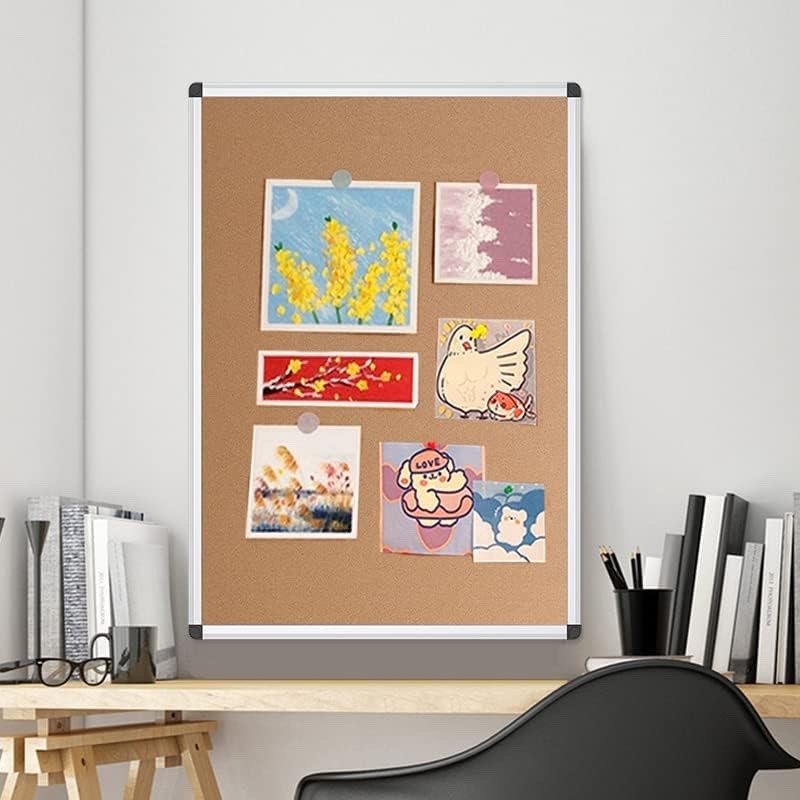 Cork Notice Board 90x60cm Silver Aluminium Frame Wall Bulletin Board