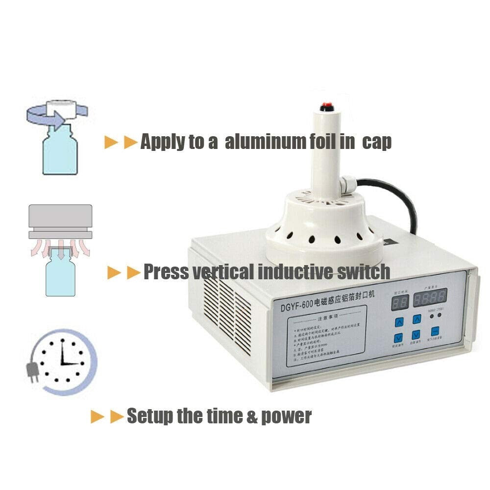 Manual Induction Sealer Handheld Bottle Cap Sealing Machine – 10-50mm 220V