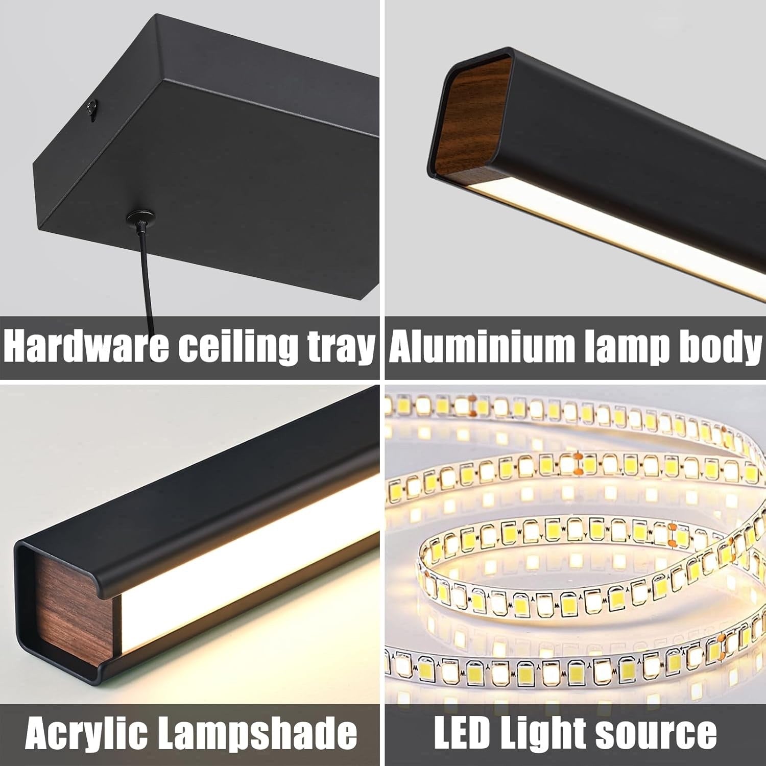 200cm Dimmable LED Pendant Light Kitchen Island Dining Table 10-100%