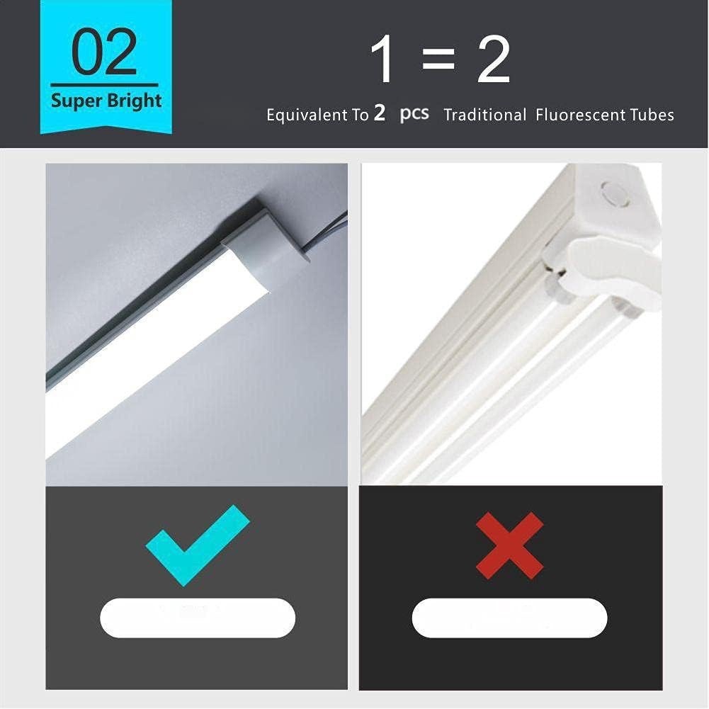 4FT 46in LED Batten Light 34W 3750LM 3CCT Garage Workshop Ceiling Tube