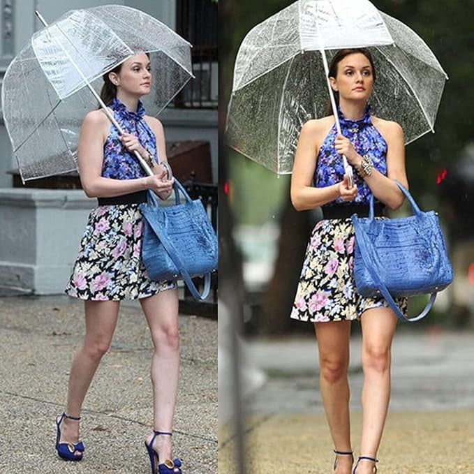 4 Pack Clear Dome Umbrellas Transparent Bubble Rain Wedding Brolly