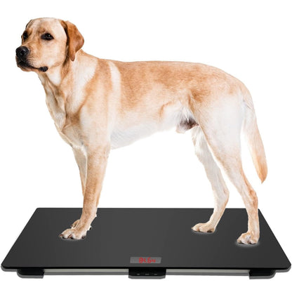 Digital Veterinary Pet Scale Large Dog 100kg Capacity Non-Slip 80x50cm Black
