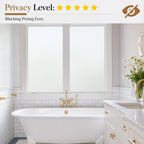 Frosted Window Film Privacy Static Cling Opaque UV Block Glass Cover
