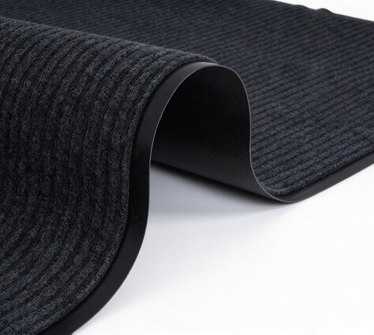 Hallway Runner Carpet Rug 300x90cm Grey Non Slip Rubber Backed Washable Floor