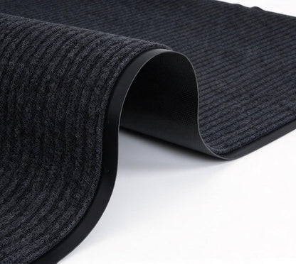 Hallway Runner Carpet Rug 300x90cm Grey Non Slip Rubber Backed Washable Floor