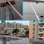 8M Water Fed Telescopic Window Cleaning Pole 55cm Brush Solar Panel PV Tool