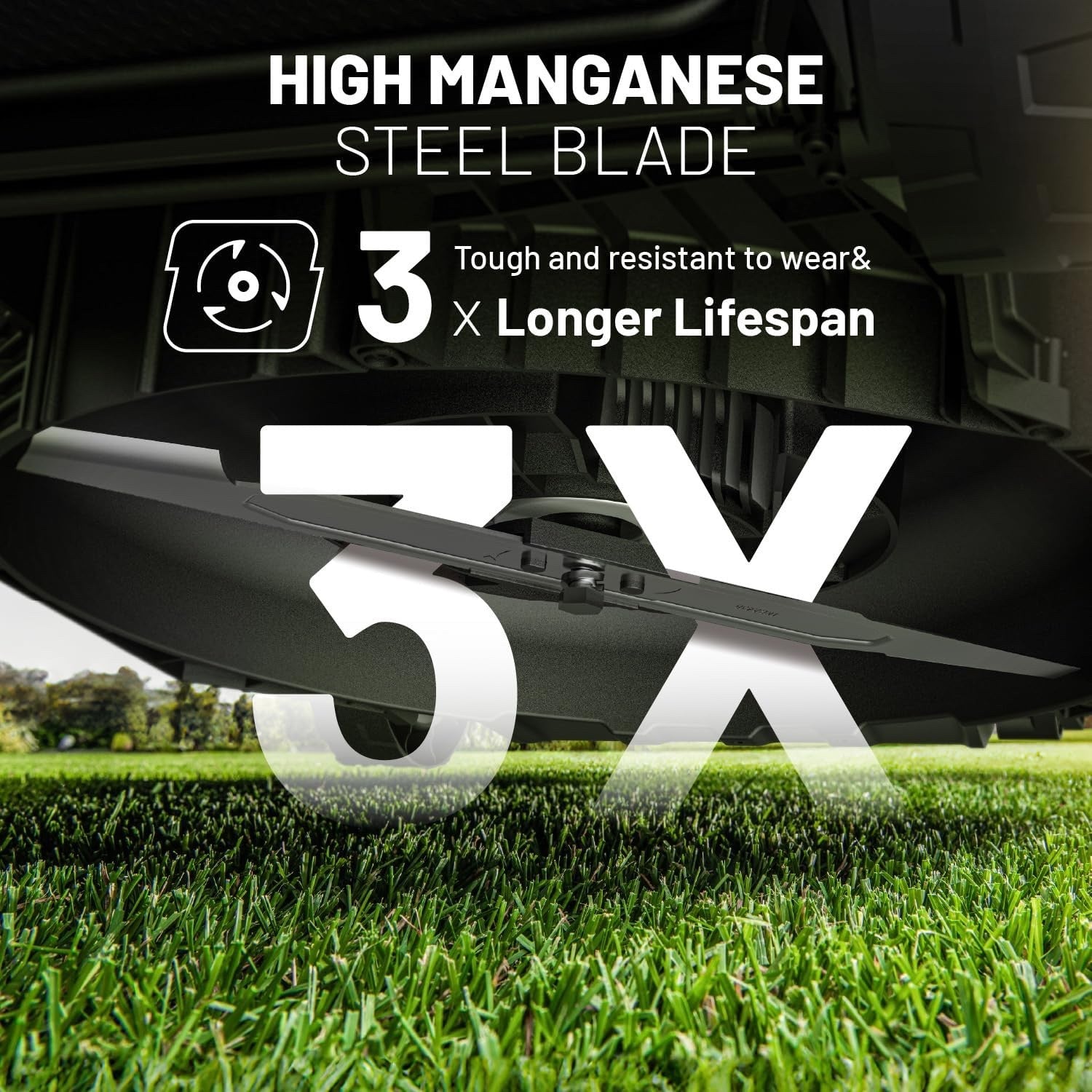 Litheli 40V Cordless Lawn Mower 43cm Brushless 2x4.0Ah Battery 40L