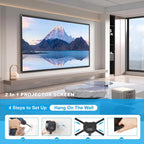 100 Inch Projector Screen with Tripod Stand 16:9 Outdoor 1.2 Gain
