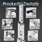 Heavy Duty Drawer Runners Full Extension Ball Bearing Slides 68kg